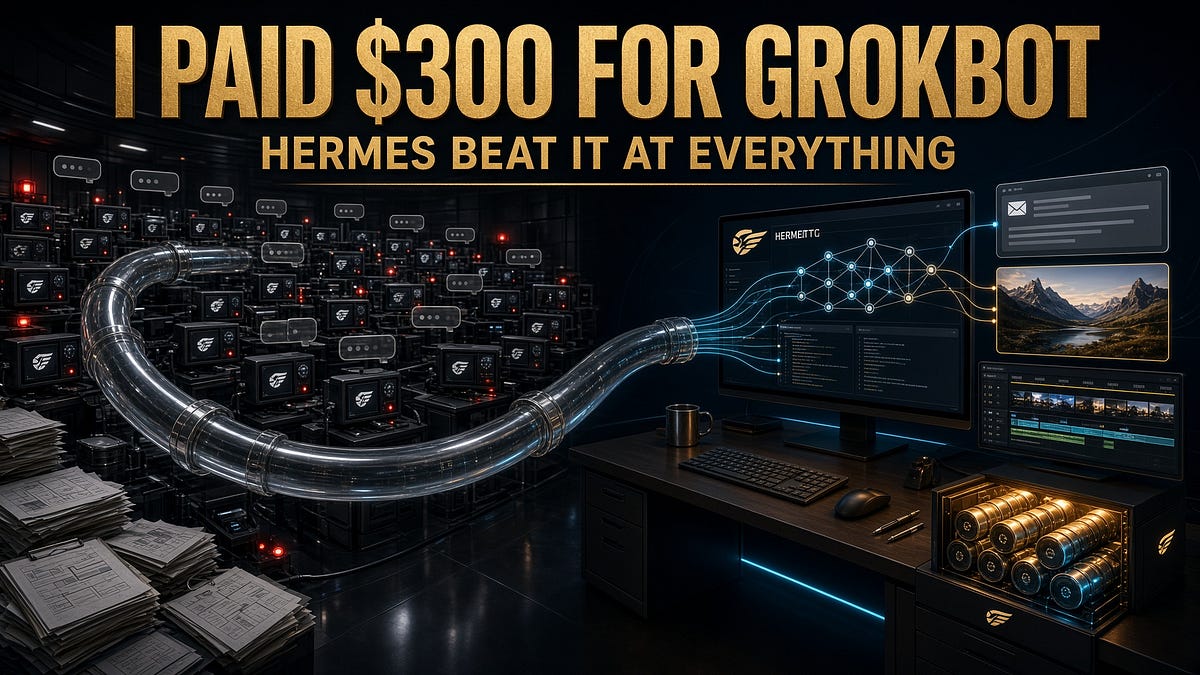 I Paid $300 for Grokbot. Hermes Beat It at Everything.